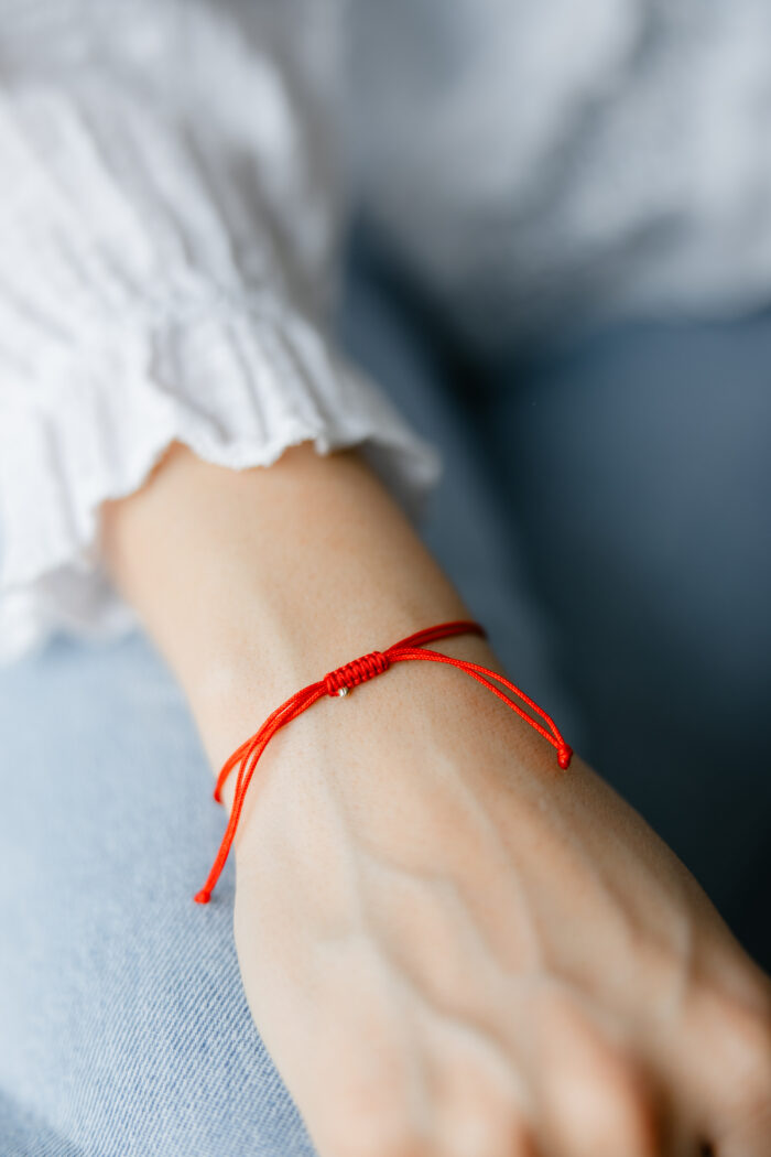Bratara martisor cu o biluta aur 14k M8 - imagine 1