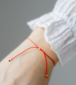 Bratara martisor cu 3 bilute aur 14k M17 - imagine 3