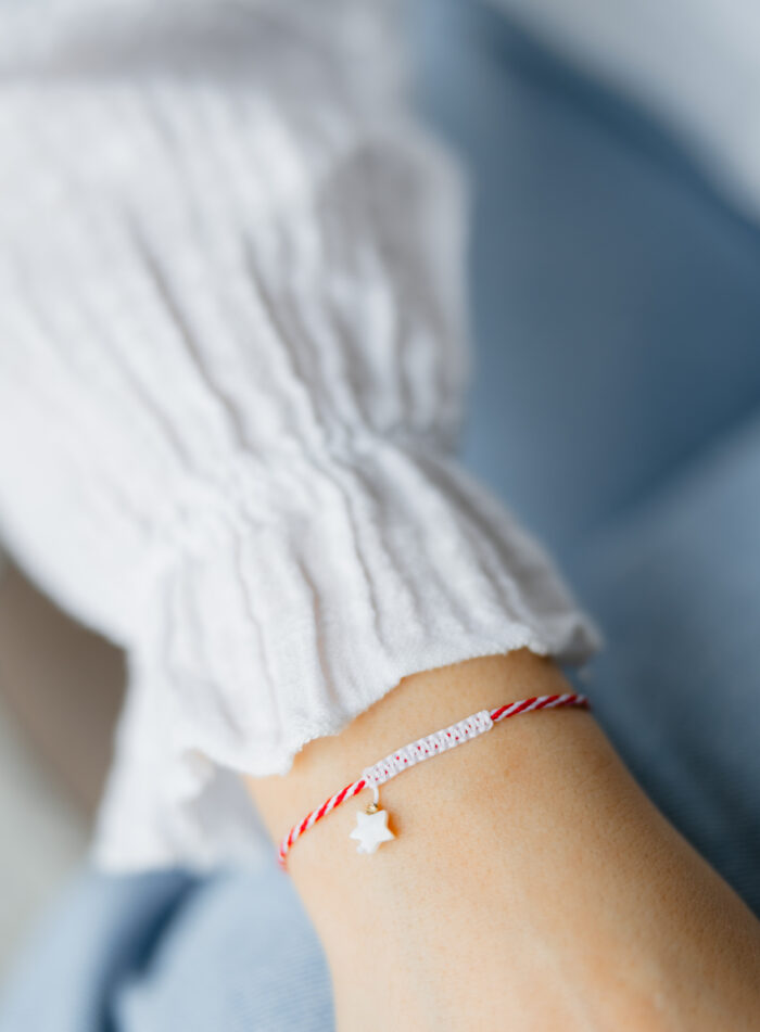 Bratara martisor cu o biluta aur 14k M2 - imagine 2