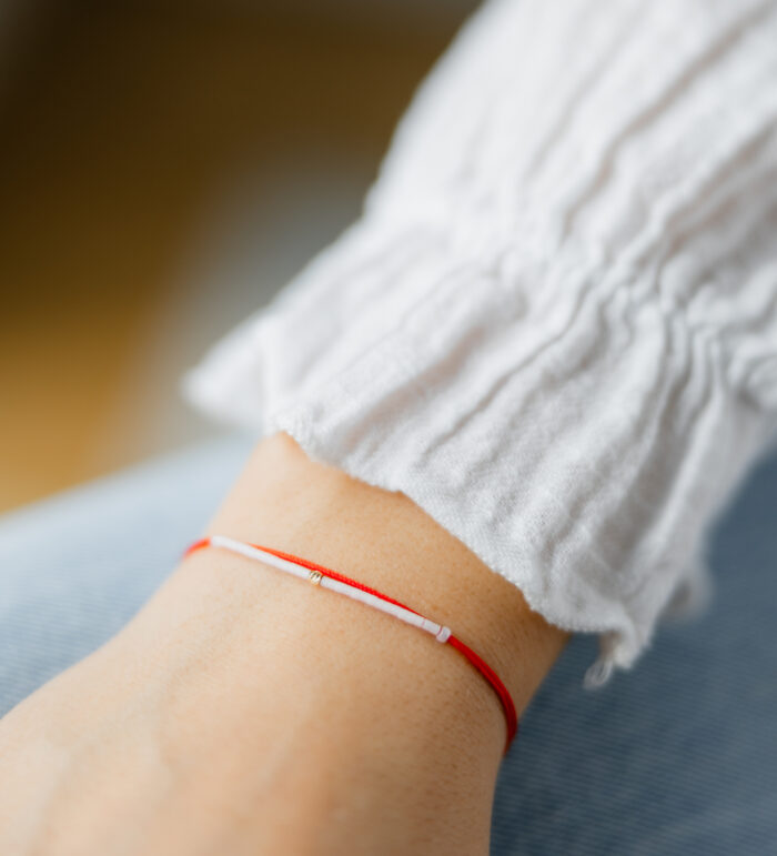 Bratara martisor cu o biluta aur 14k M3 - imagine 1
