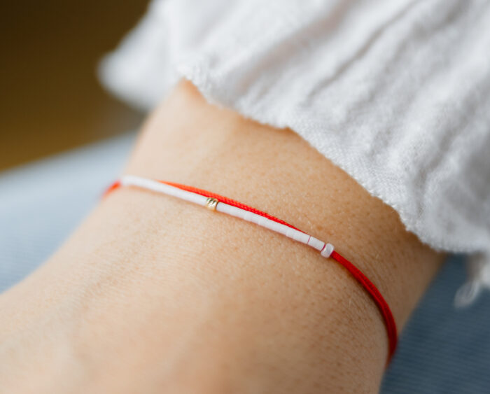 Bratara martisor cu o biluta aur 14k M3 - imagine 2