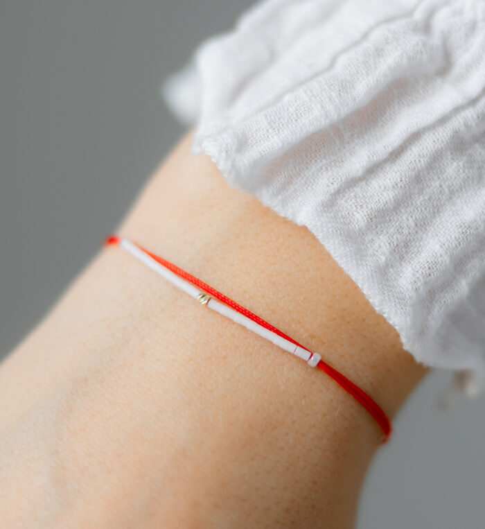 Bratara martisor cu o biluta aur 14k M3 - imagine 3