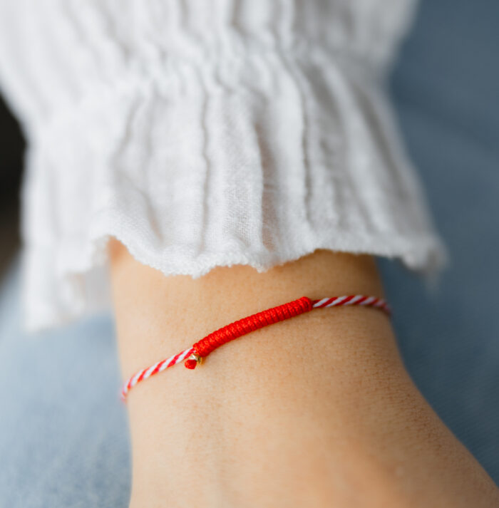 Bratara martisor cu o biluta aur 14k M5 - imagine 1