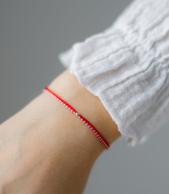 Bratara martisor cu o biluta aur 14k M4 - imagine 2