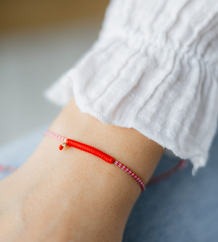 Bratara martisor cu o biluta aur 14k M6 - imagine 1
