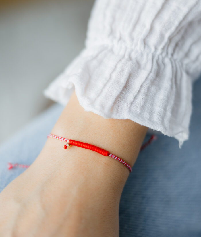 Bratara martisor cu o biluta aur 14k M6 - imagine 2