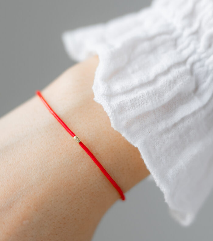 Bratara martisor cu o biluta aur 14k M15 - imagine 1