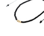 Bratara cu 3 bilute de aur 14k si pietre semipretioase de spinel - imagine 3