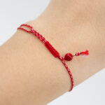 Bratara martisor cu o biluta aur 14k M21