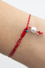 Bratara martisor cu o biluta aur 14k cu perla din scoica M23