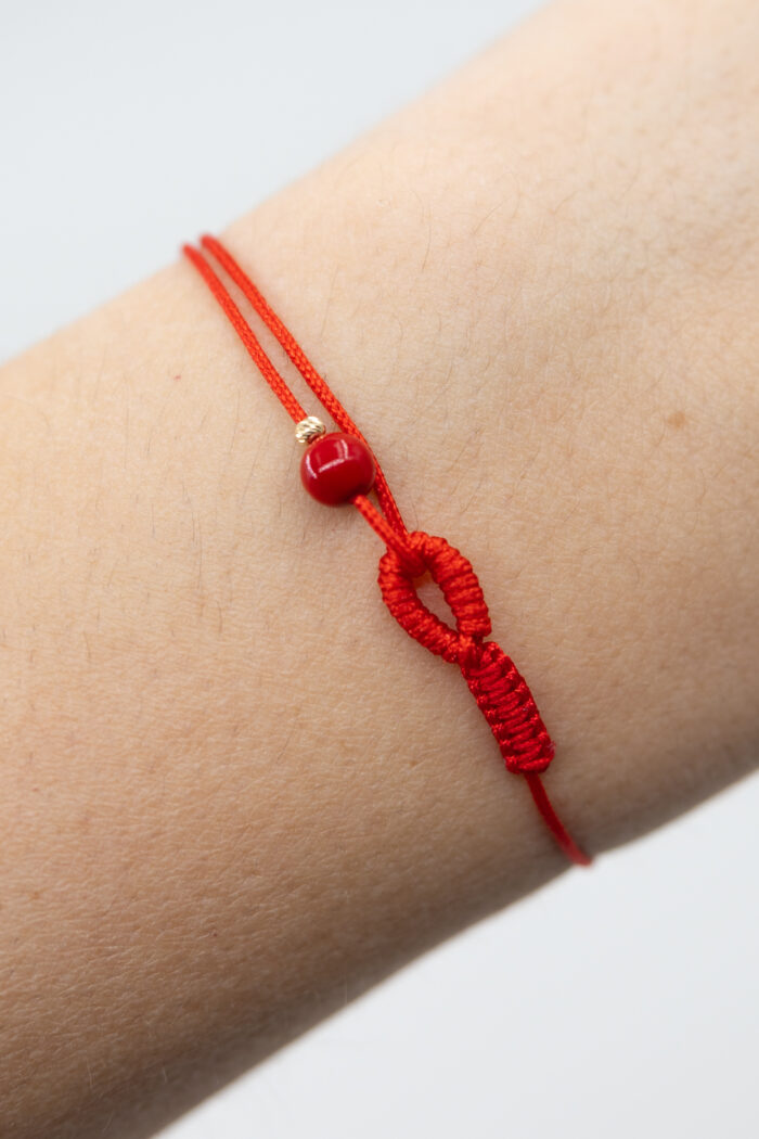 PT8A8511 Bratara martisor cu o biluta aur 14k M25 - imagine 1