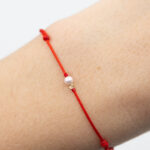 Bratara martisor cu o biluta aur 14k si perla de scoica M29